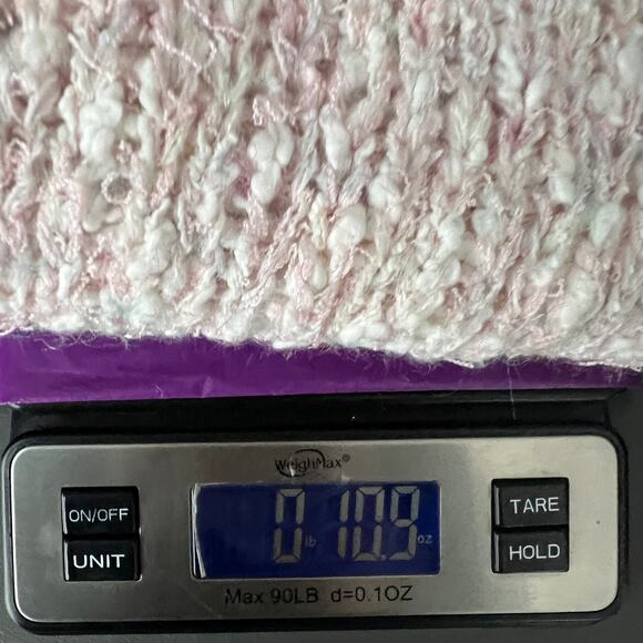 Designed by Deans Vintage Silk Blend Pink Women's Vest Size Medium Chunky Knit - Picture 10 of 10